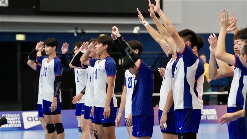 Universiade: Taiwan Men's Volleyball Defeats Germany, to Compete for 5th Place Against Czech Republic; Women's Team Finishes 6th After Loss to Poland